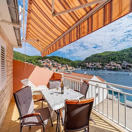 Apartment Kuzma - One-bedroom With Balcony And Sea View Smokvica (Korcula)